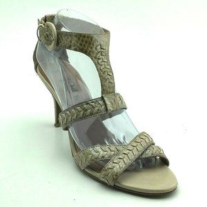 No 704 b Shoes Size 38.5 Eur Beige Leather Sandals